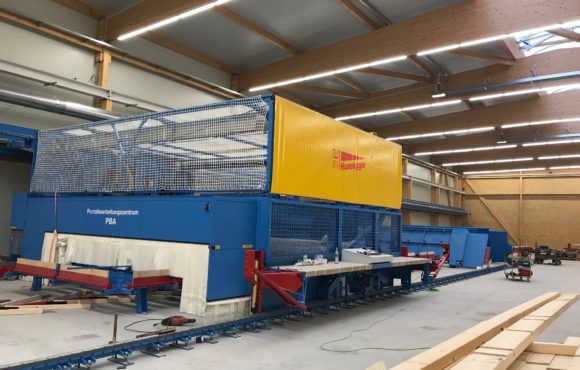 Aufbau Maschinenpark SBS Werk in Friesenheim